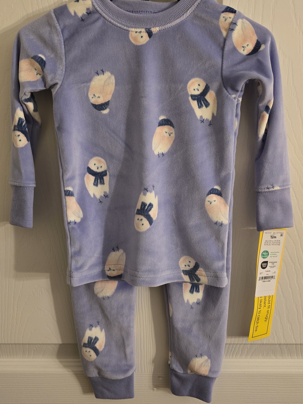 Carter's Pajama PJ Baby Toddler Snug Fit Perfect for Cold Fall Winter 12months
